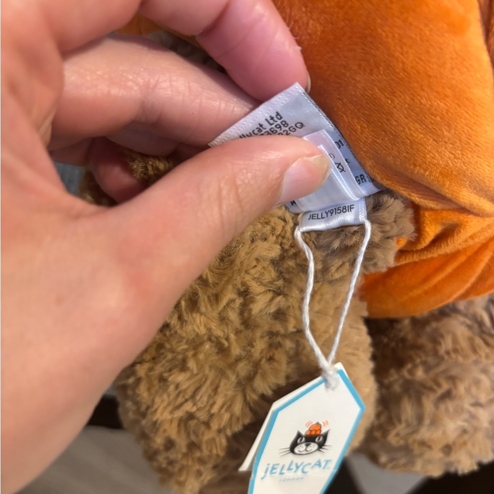 Jellycat Pumpkin Bart Bear 🎃 - Picture 3 of 5